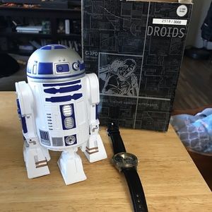 Fossil lim Ed. Star Wars watch and 1980 Yoda mask